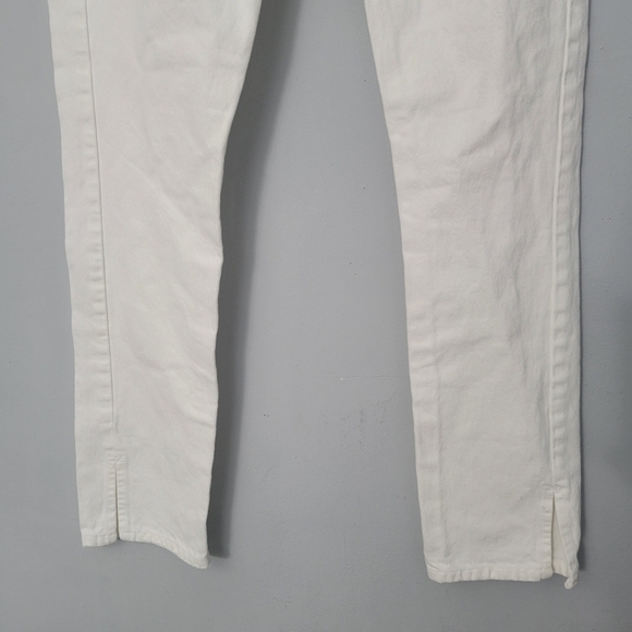 Re/Done Originals High Rise Straight in Off White - Picture 9 of 14